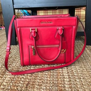 Michael Kors red satchel